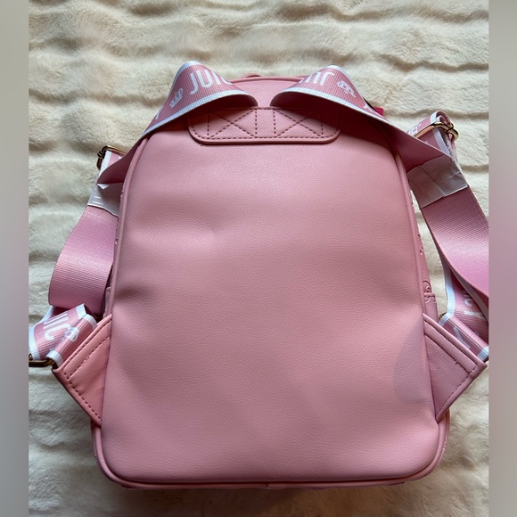 💜SOLD💜NWT Juicy By Juicy Couture Check Me Backpack Flamingo - Picture 6 of 13